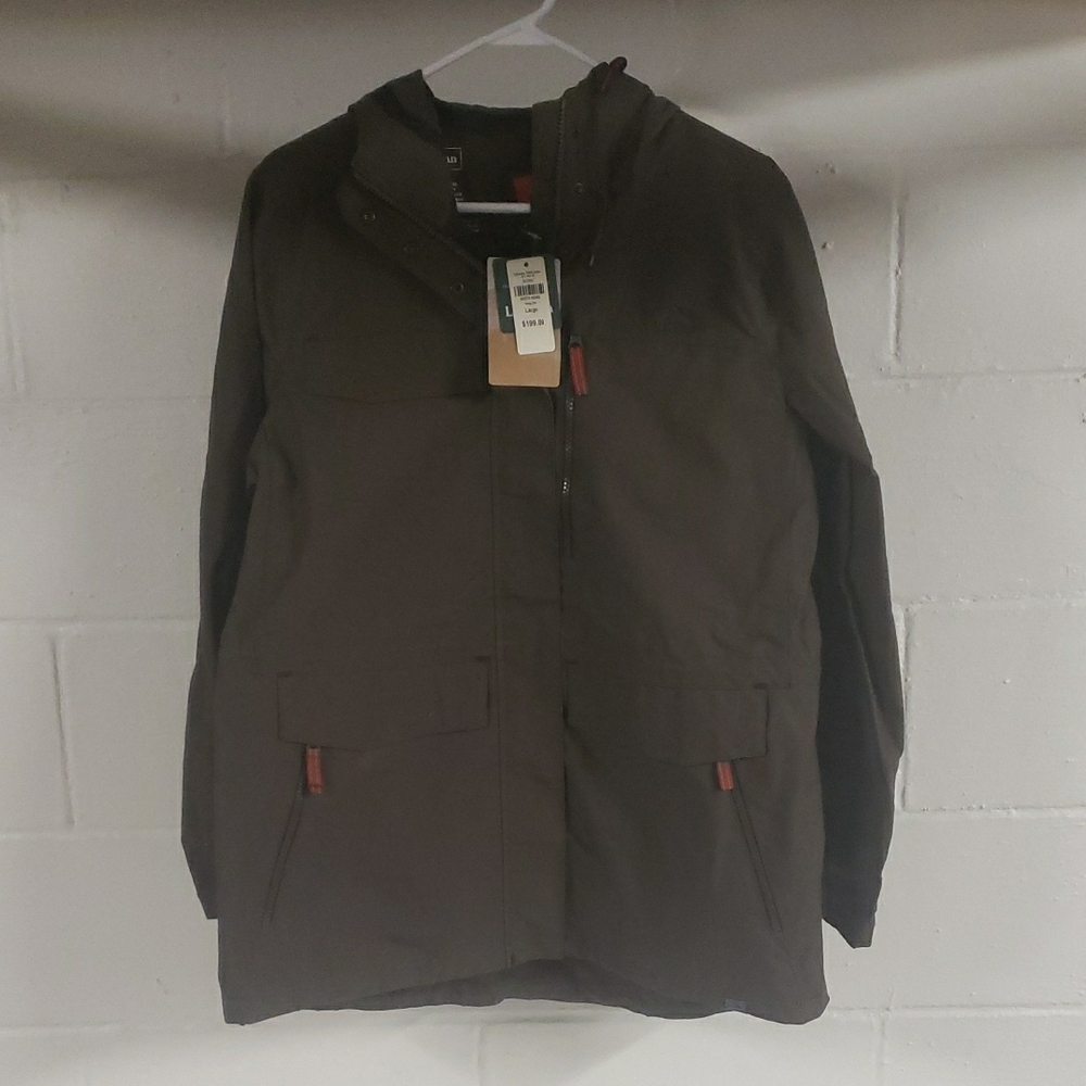 L.L. Bean Brown Utility Jacket Weather-Resistant Casual Wear